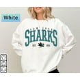 thumbnail image 1 of Vintage San Jose hockey shirt, San Jose Hockey Crewneck, Sharks Hockey sweater, Hockey Fan gift ,White Color,Size 2XL, 1 of 5