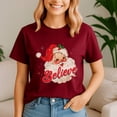 thumbnail image 1 of Vintage Santa Claus Believe Christmas, Retro Christmas Shirt, Xmas TShirt, Cute Santa Claus Holiday, Merry Christmas Gift, 1 of 5