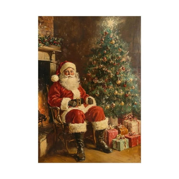 Vintage Santa Claus Christmas Poster Size 24''x36''-Gategoo