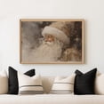 thumbnail image 1 of Vintage Santa Claus Poster Wall Decor Canvas Art Winter Rustic Santa Prints Painting Picture Artwork Home Christmas Beige Holiday Decoration No Frame, 1 of 7