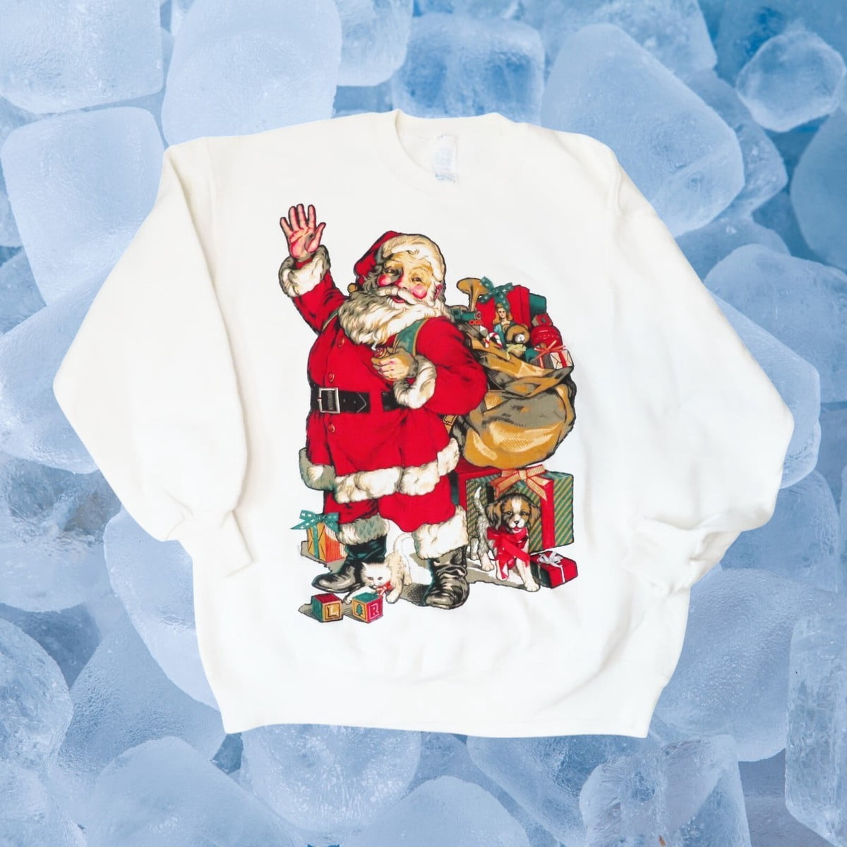 Vintage Santa Clause Christmas Made Soft Graphic Sweatshirt - Walmart.com