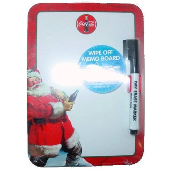 Vintage Santa Coca Cola Coke Mini Wipe Off Memo Board - 2005