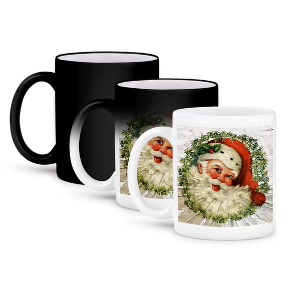 Vintage Santa Grunge, 11oz Magic Transforming Mug