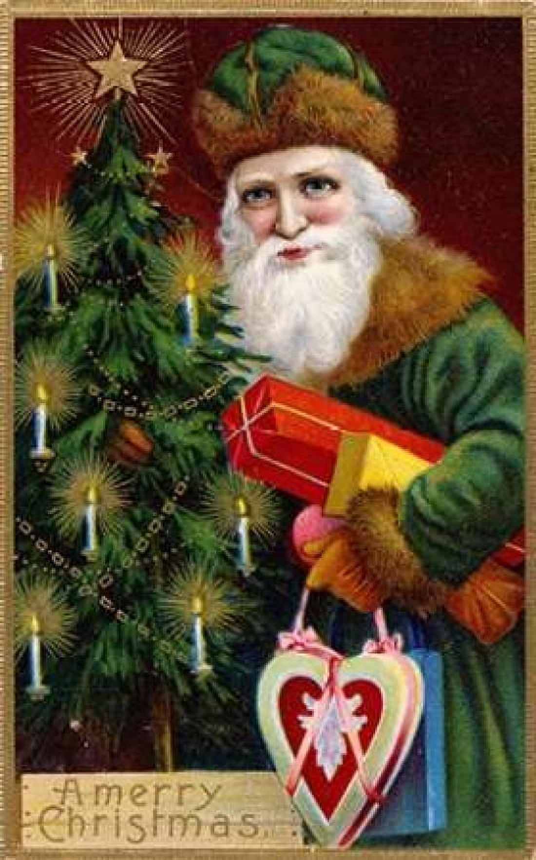 Vintage Santa II Canvas Art - Unknown (12 x 18)