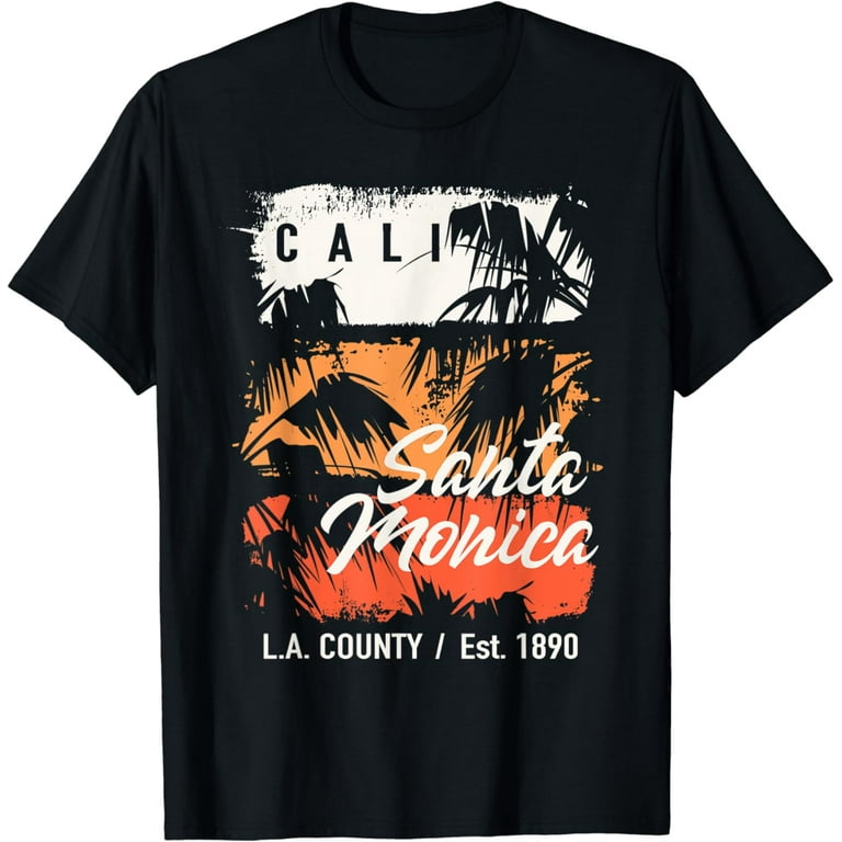 Santa Monica - California Surf Vintage Look Graphic Tee Santa Monica - California Surf Vintage Look Graphic Tee