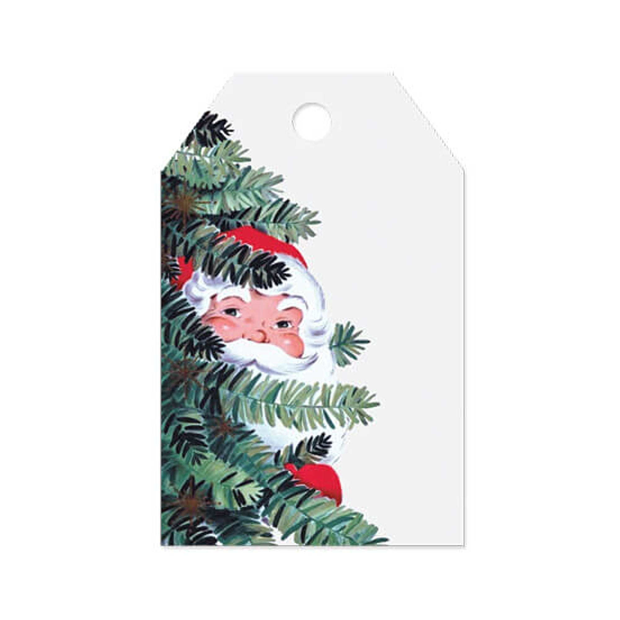 12ct Deluxe Christmas Holiday Gift Tags 3D with Foil & Glitter, Red