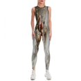 thumbnail image 1 of Vintage Santa With Reindeer Women's One Piece Yoga Jumpsuits Leggings Playsuit Gym Suit Fitness Running Athletic Clothes Gym Wear Set, 1 of 6