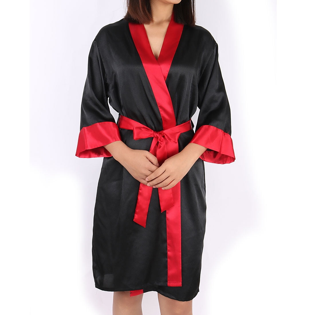Vintage Satin Robe Dressing Gown Rayon Wedding Bride Bridesmaid