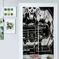 thumbnail image 1 of Vintage Saxophone Close Up Keys Black And White Door Curtain Nordic Living Room DoorCurtain Porch Partition Curtain Kitchen Rative Half Curtain, 1 of 4