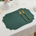 thumbnail image 1 of Vintage Scandinavian PVC Placemats - Heat-Resistant, Oil-Proof Western-Style Table Mats, Elegant Dining Decor for Home & Events, 1 of 6