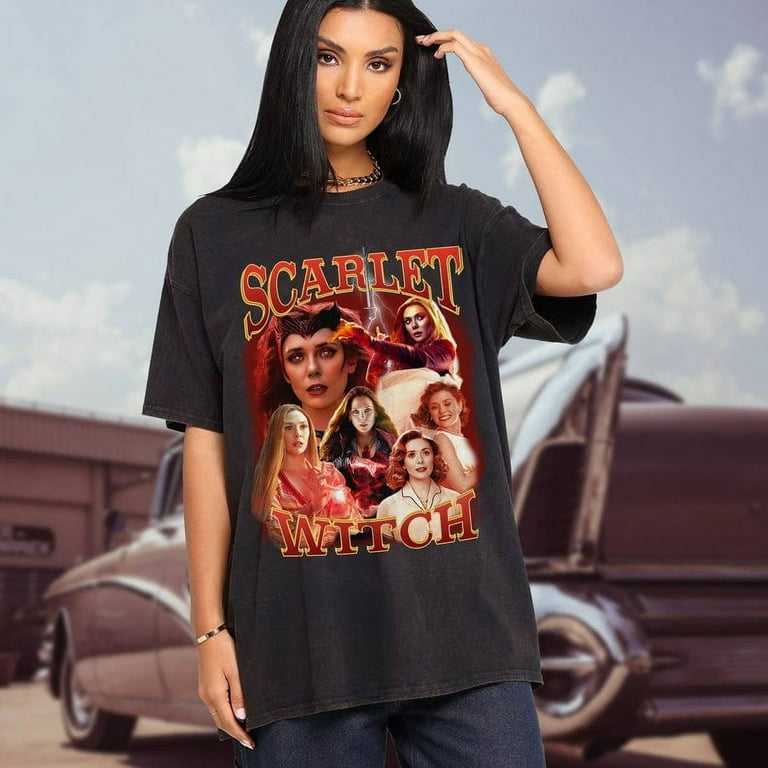 Vintage Scarlet Witch Shirt Wanda Maximoff T Shirt Wandavision Shirt Multiverse of Madness Shirt Avengers Superhero Shirt Walmart
