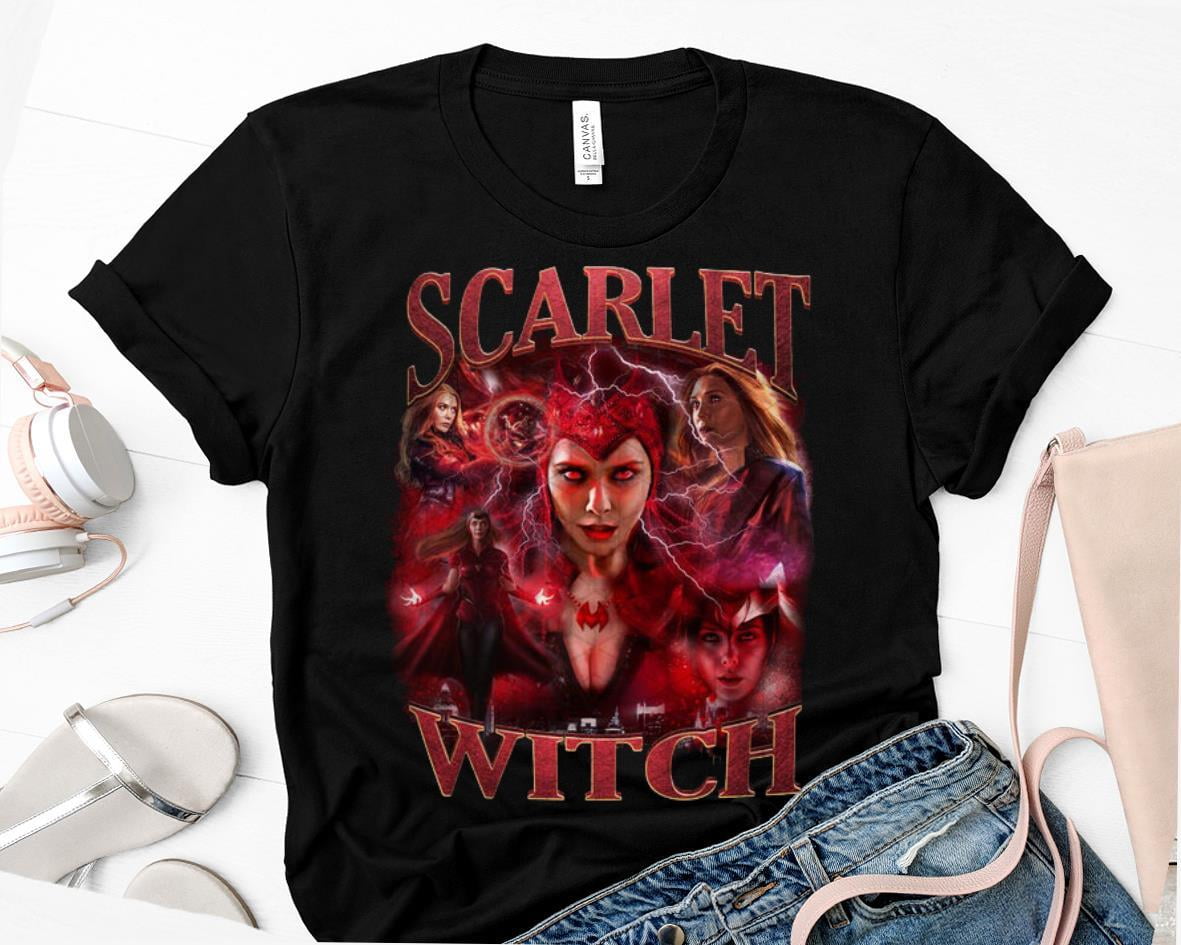 Vintage Scarlet Witch Shirt, Wanda Vision Shirt, Elizabeth Olsen Shirt