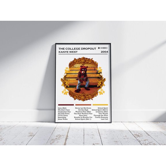 Vintage School Graduation Yearbook Portrait Sound Concept Wall Art Decor, Unframed Poster