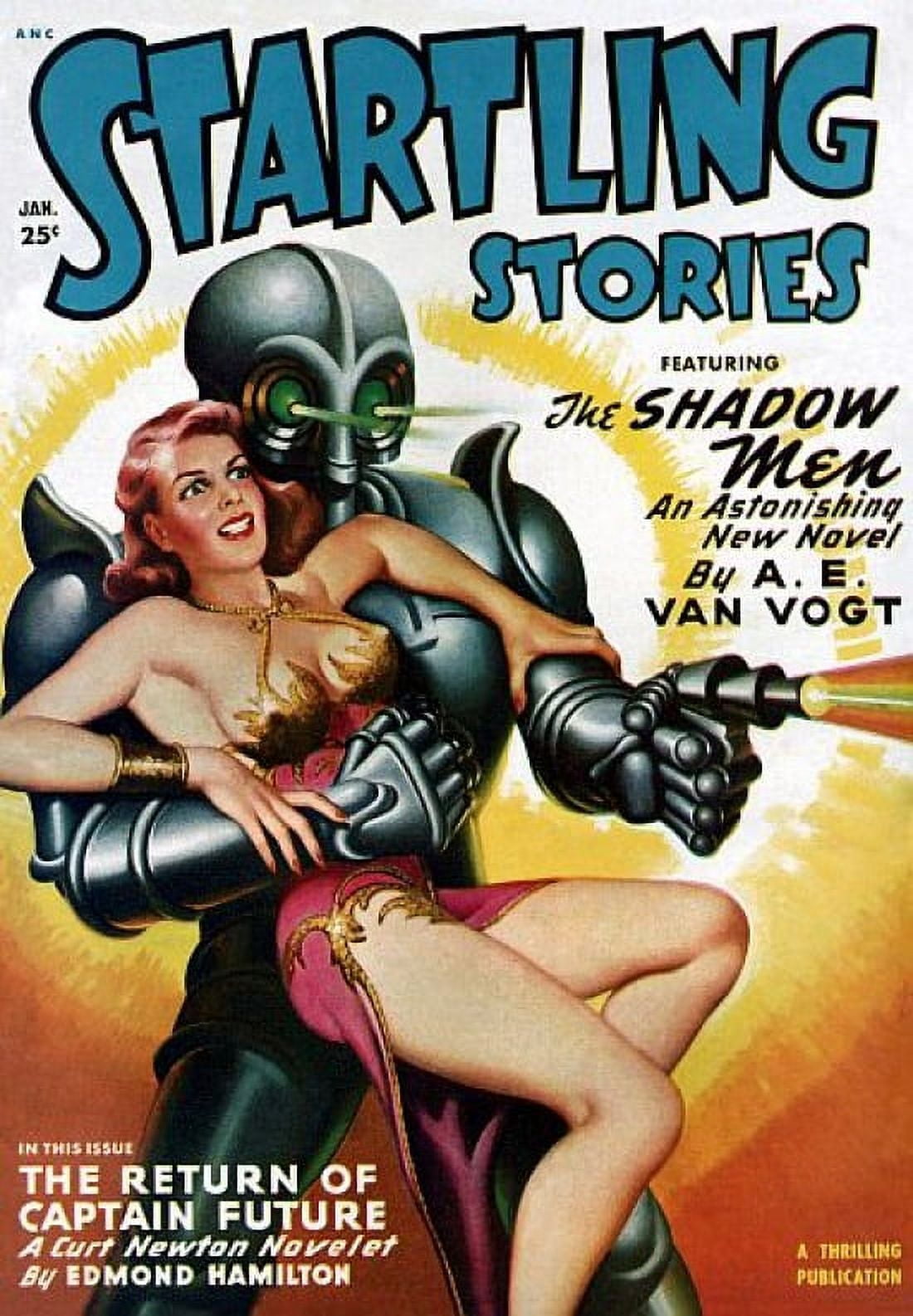 Vintage Sci Fi ANC Startling Stories Canvas Art - (18 x 24)