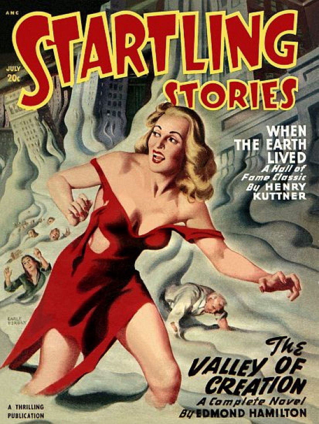 Vintage Sci Fi ANC Startling Stories July 20c Canvas Art - (24 x 36)