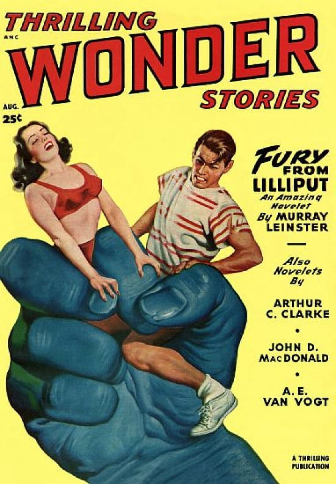 Vintage Sci Fi ANC Thrilling Wonder Stories Canvas Art - (18 x 24)