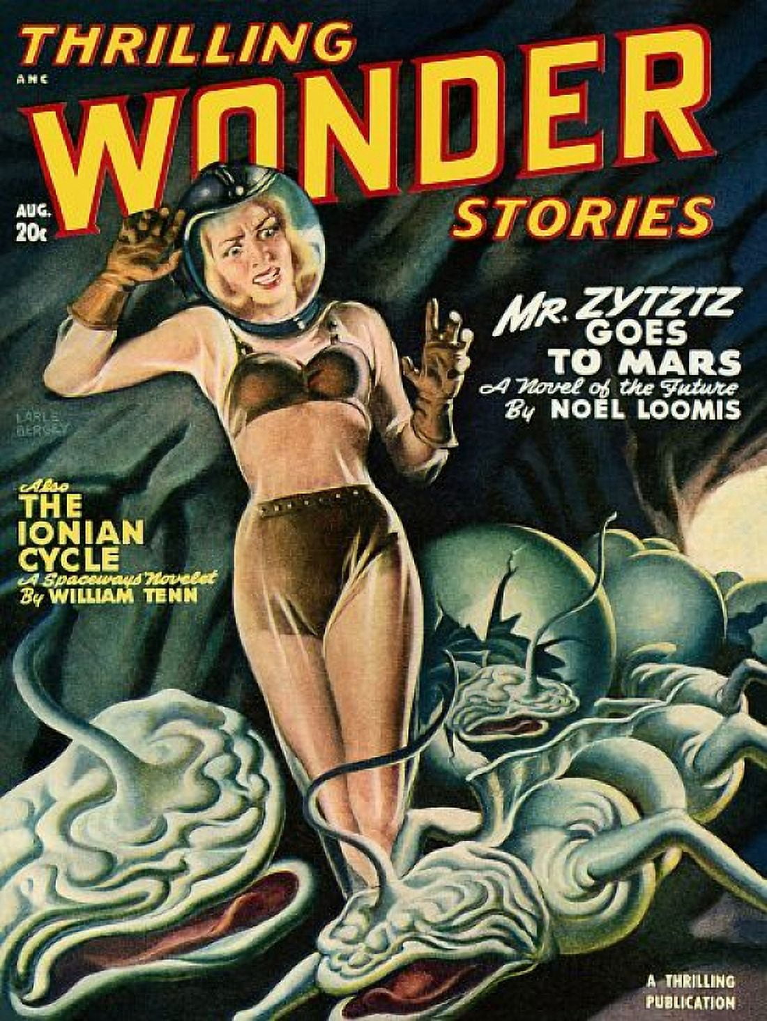 Vintage Sci Fi ANC Thrilling Wonder Stories Canvas Art - (18 x 24)