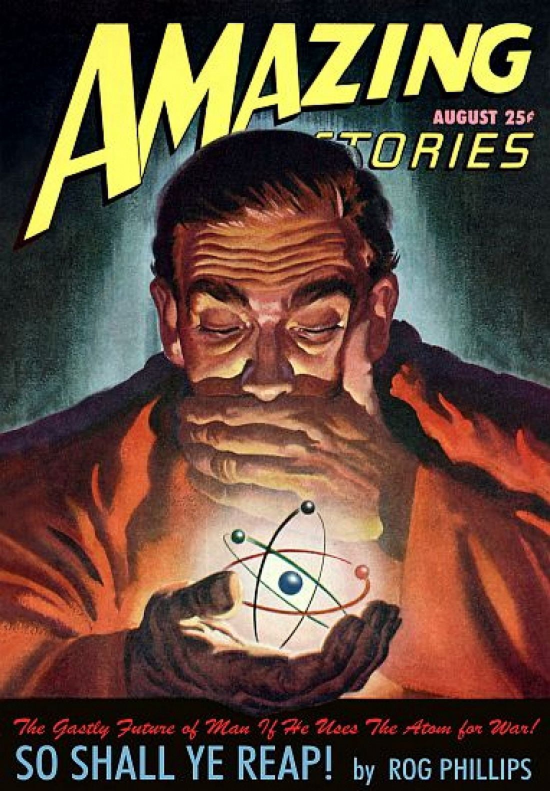 Vintage Sci Fi Amazing Stories So Shall Ye Reap Canvas Art - (18 x 24)
