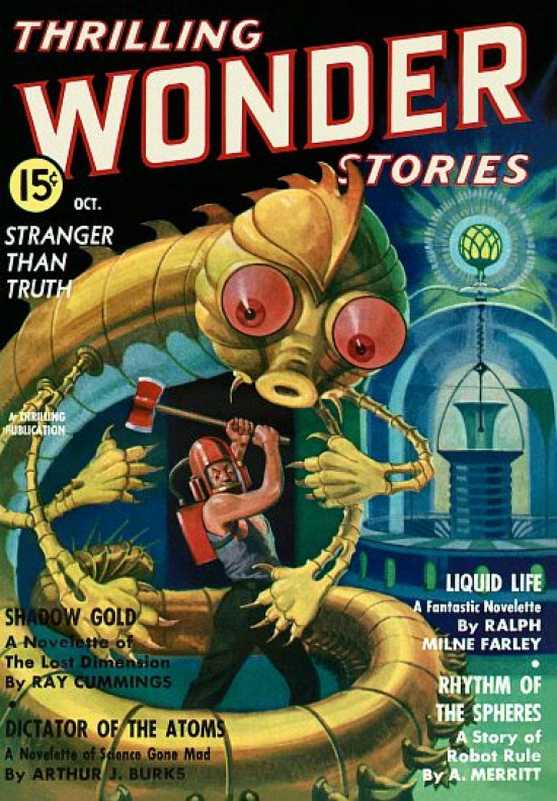Vintage Sci Fi Thrilling Wonder Stories Canvas Art - (18 x 24)