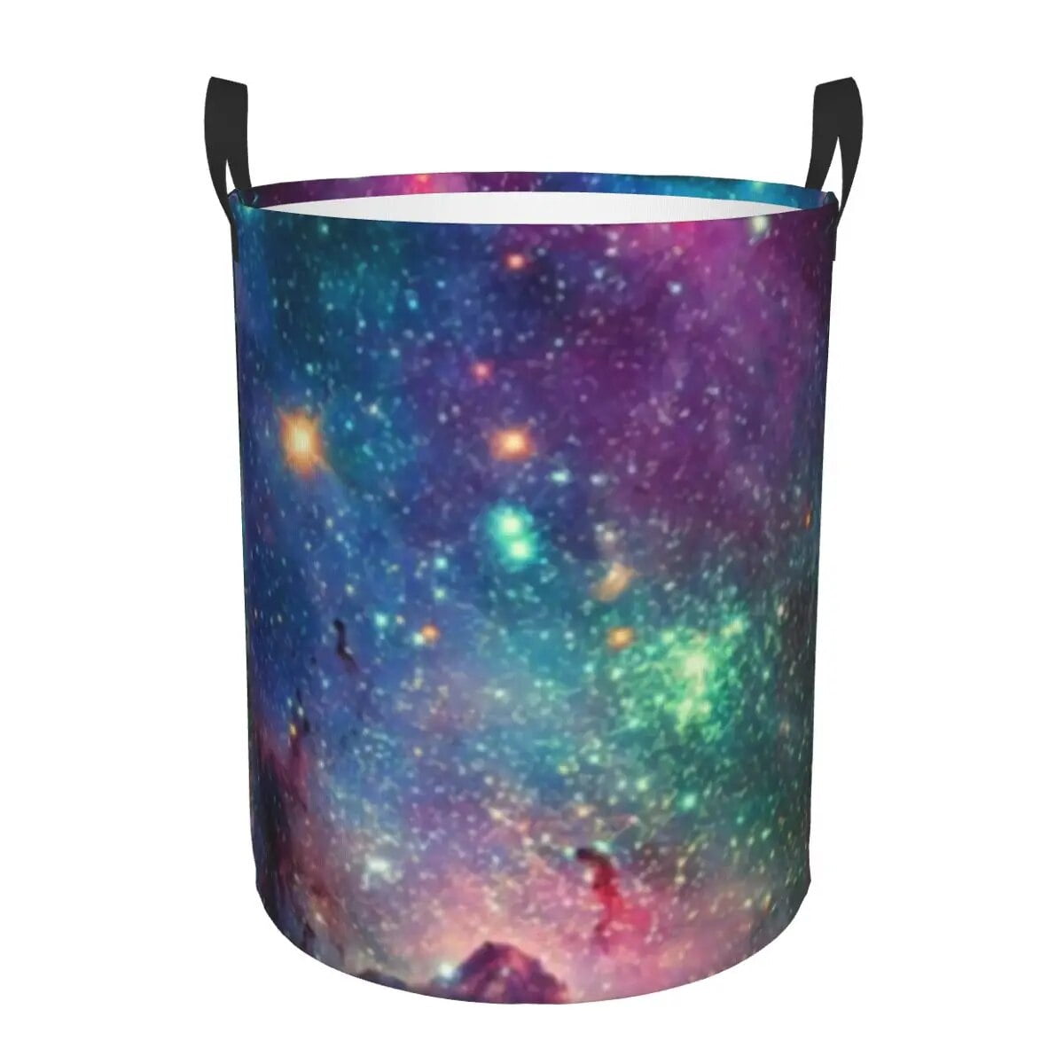 Vintage Sci Fi UFO Flying Saucer Laundry Basket Collapsible Large