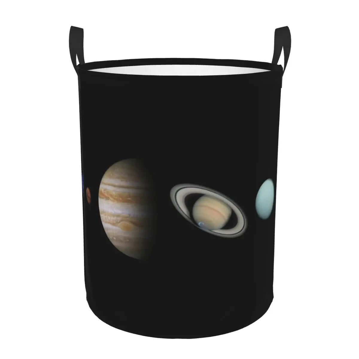 Vintage Sci Fi UFO Flying Saucer Laundry Basket Collapsible Large