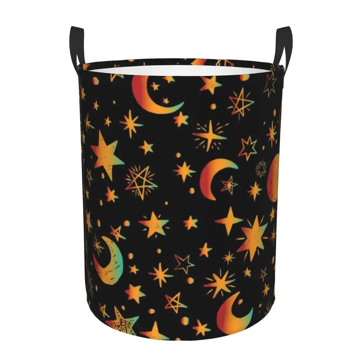 Vintage Sci Fi UFO Flying Saucer Laundry Basket Collapsible Large