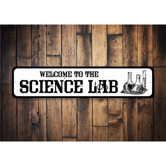 Vintage Science Lab Sign Rustic Science Lab Science Lab Science Teacher Gift Teacher Gift Science Gift Science Student Gift Science - Size: 16 x 4 Inches