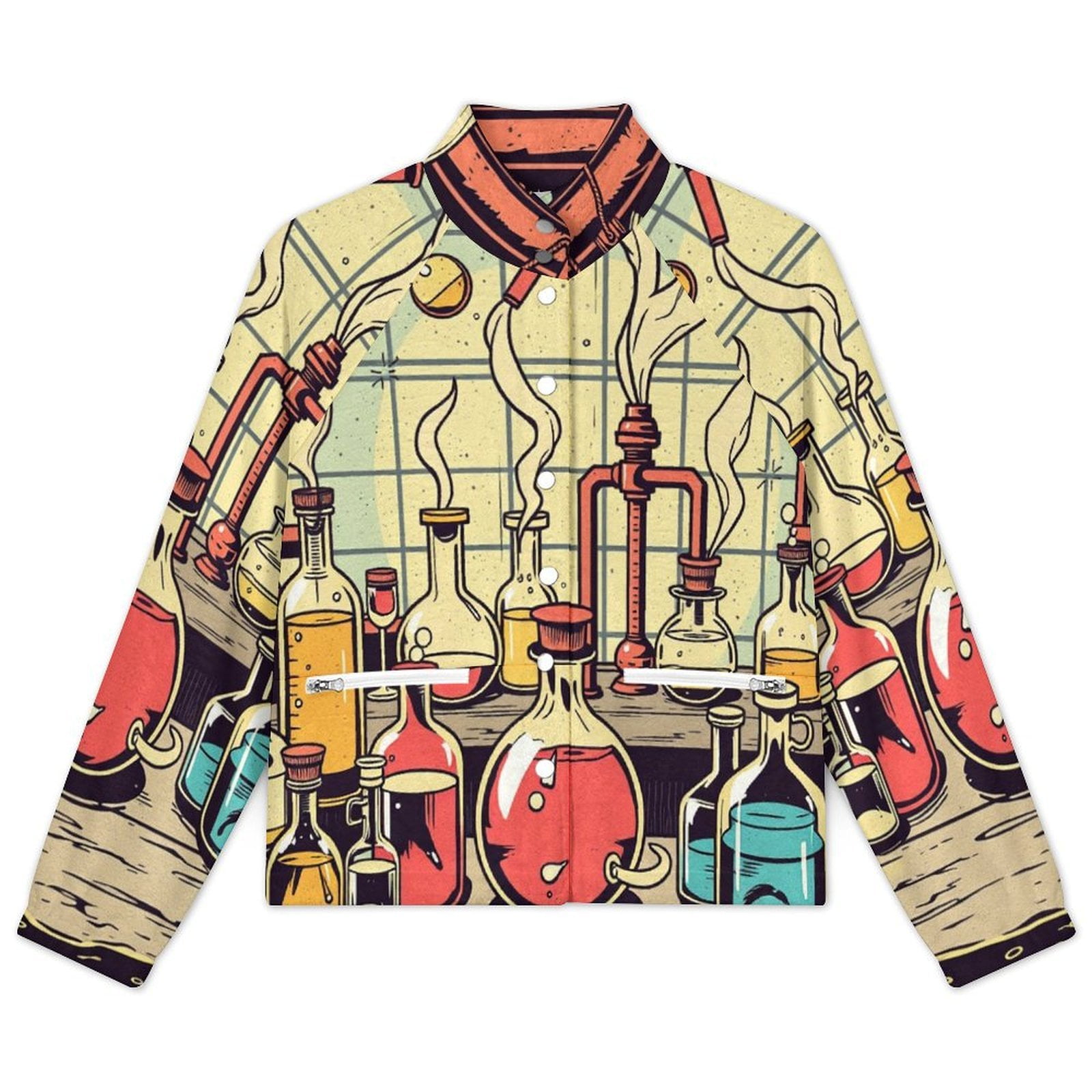 Vintage Science Old Chemistry Laboratory Seamless Pattern Autumn Winter ...