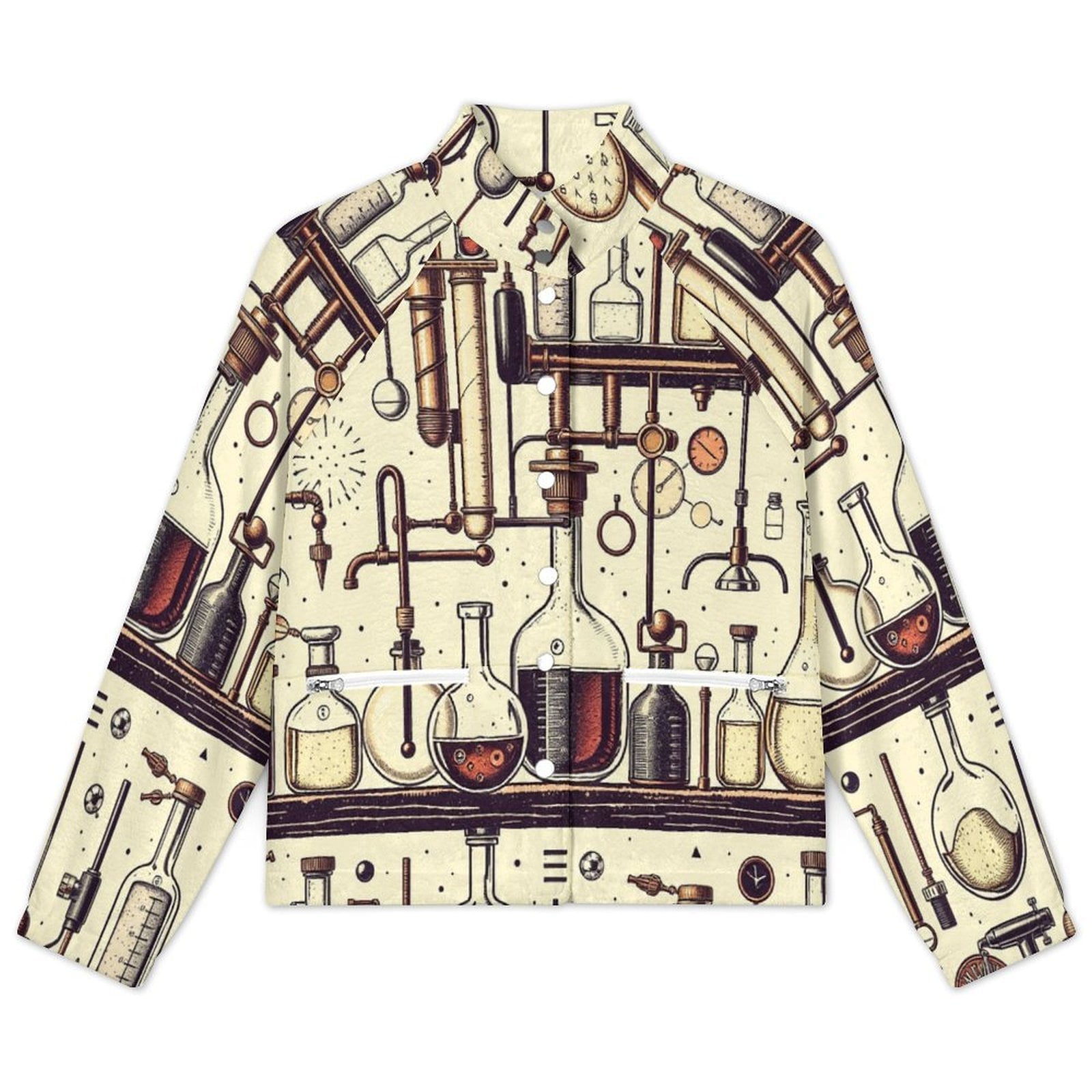 Vintage Science Old Chemistry Laboratory Seamless Pattern Warm Plush ...