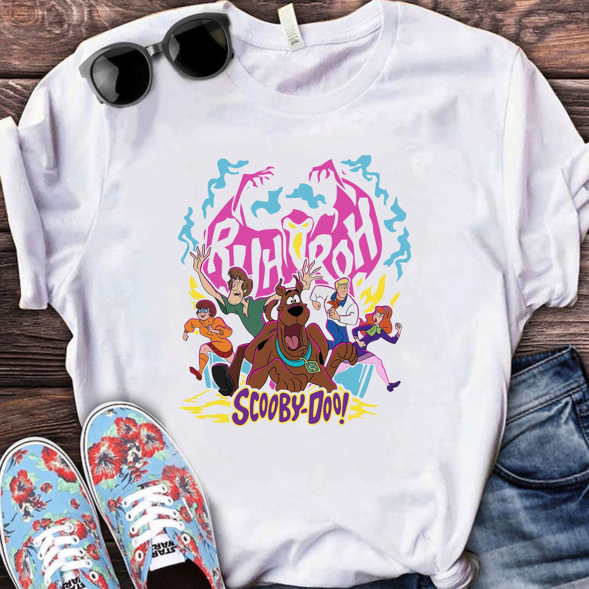 Vintage Scooby Doo Sweatshirt Halloween Sweatshirt Scooby Doo Halloween Shirt Comfort Colors Shirt Size 2Xl Tee Ivory New
