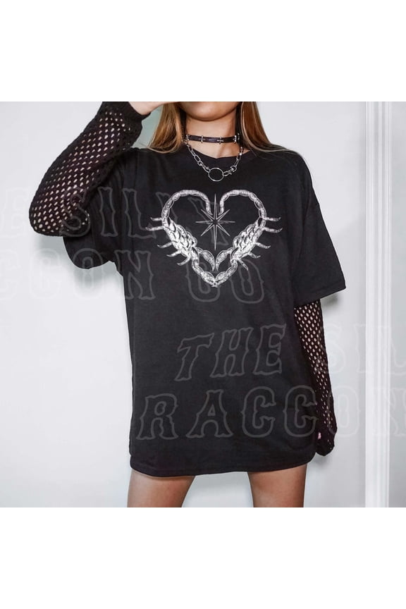 Vintage Scorpion Goth Y2K Grunge Alt ClothingStreetwear Top for T-Shirt