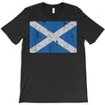 thumbnail image 1 of Vintage Scotland Flag Retro Scottish Souvenir Gift and Heritage Pride H33376 T-Shirt, for Men and Women, Up to Size 5XL, 1 of 2