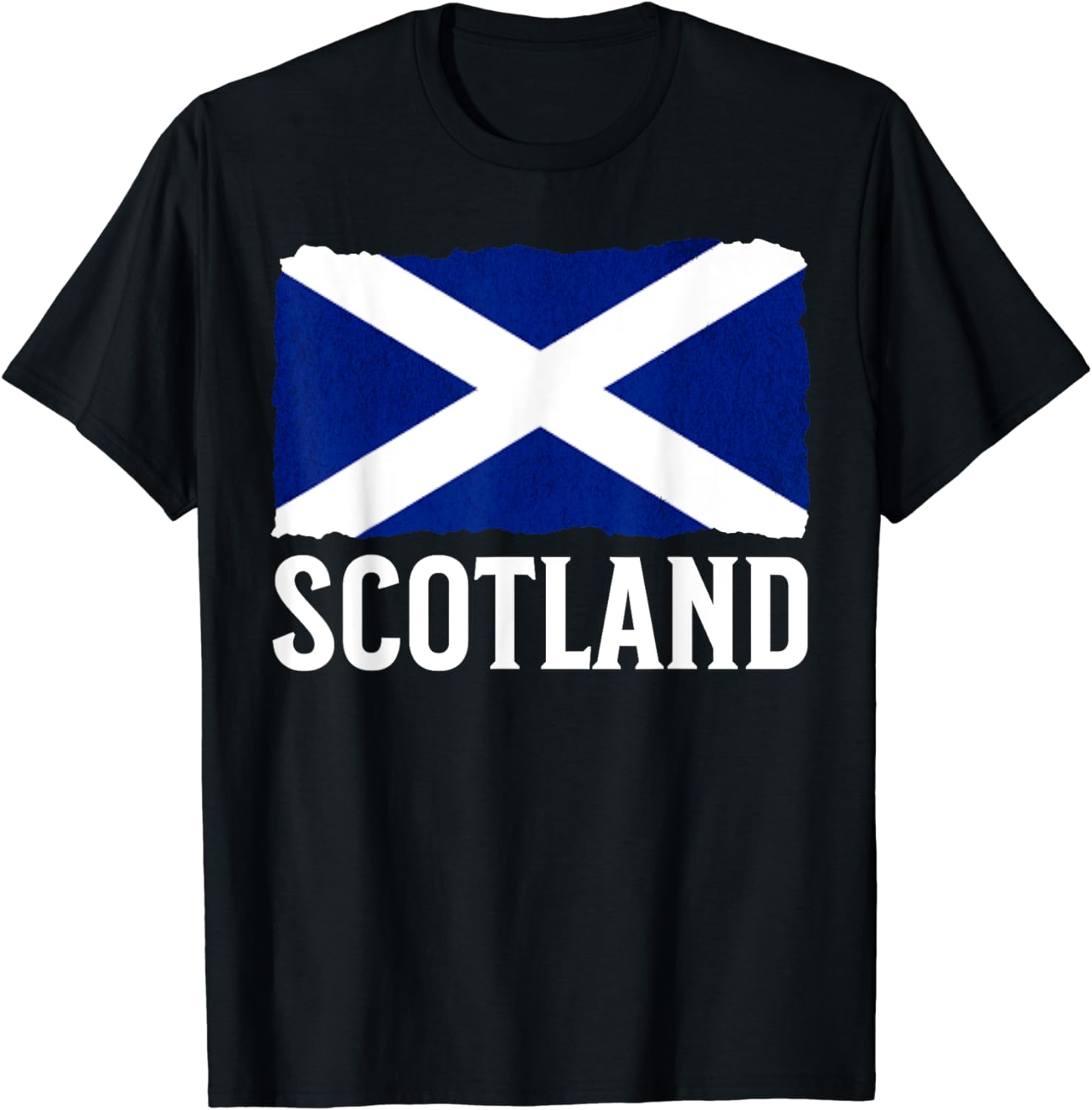 Scotland Lion Crest Pride Flag Patch Graphic T-Shirt - Navy, 100% Cotton, Men's Basic Tee 5 thumbnail image