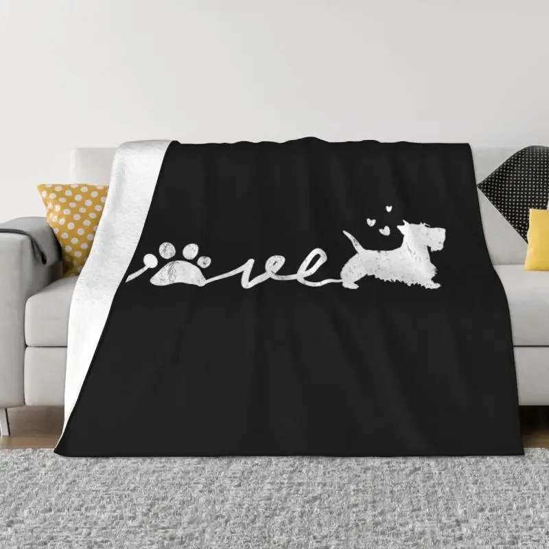 Vintage Scottie Dog Blankets Soft Warm Scottish Terrier Pet Throw Blanket for Bed Sofa Couch Bedspreads Quilt Blankets Walmart