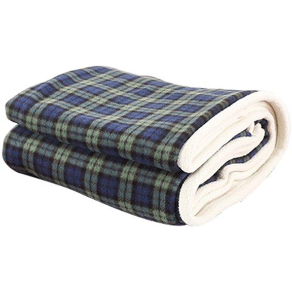 Vintage Scottish Blanket Winter Fleece Lamb Blanket Sofa Warm Nap Blanket Fluffy Blanket for Sofa, Bed and Couch