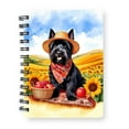 thumbnail image 1 of Vintage Scottish Terrier Says Hello Mother's Day Summer Sunflower Field Spiral Bound Journal Scottie Dog Lover Gifts 5x7in Spiral Notebook - 12005, 1 of 5