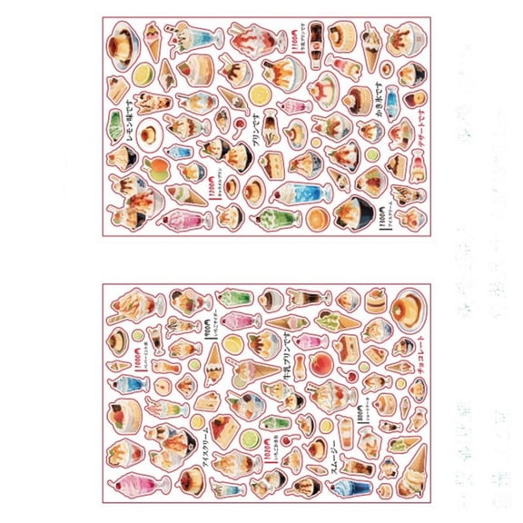 Vintage Scrapbook Adhesive Sticker for Art Journal Planner Photo Album Handmade Craft Project Decorative Design