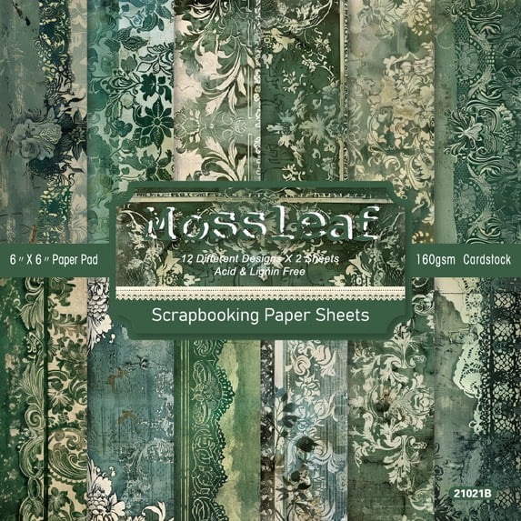 Scrap Coloring Paper Vintage Scrapbooking Paper, 24 Sheets Colorful Pattern Decoupage Paper ...
