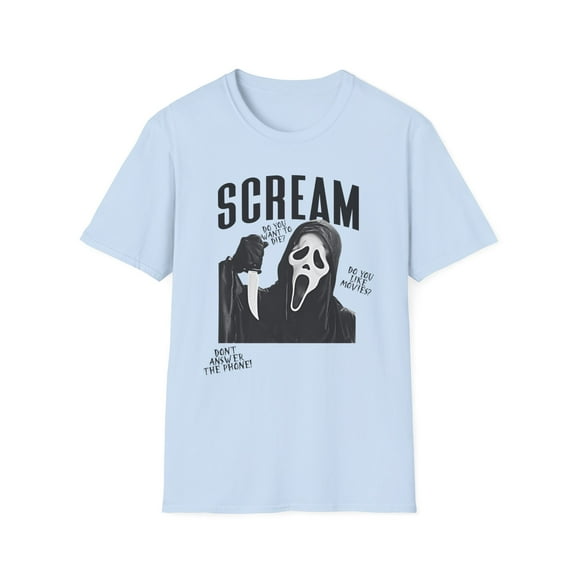 Vintage Scream, Gildan Unisex Softstyle T-Shirt, Halloween Movie Tee, S-3XL