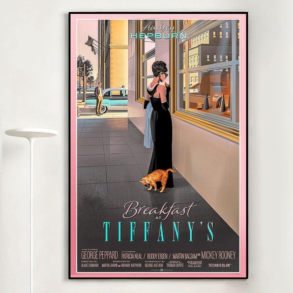 Vintage Screen Cinema Inspired Retro Film Scene Home Wall Art Unframed Paper Print