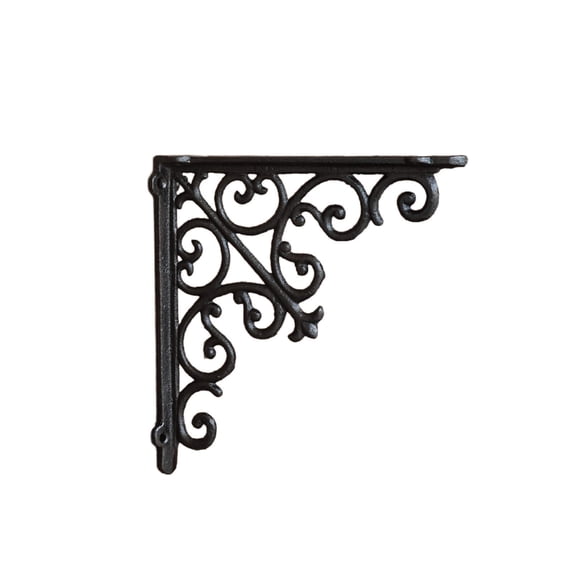 Vintage Scroll Cast Iron Shelf Bracket, Heavy Duty Wall Support for Floating Shelves Mantels Window Ledges, Rust - Resistant Decorative Wall Mount for Indoor Outdoor,Multicolor A