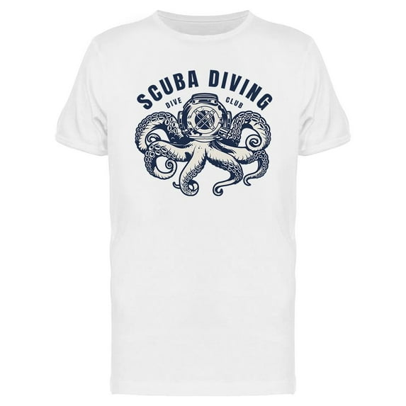 Vintage Scuba Diving T-Shirt Men -Image by Shutterstock, Male Small
