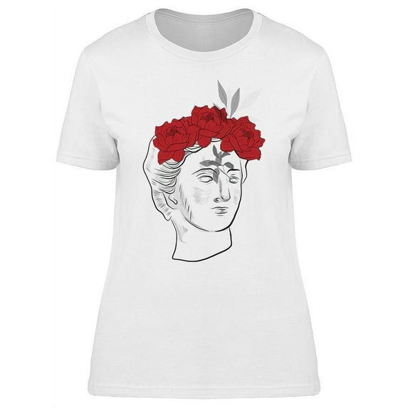 Vintage Sculpture Rose T-Shirt Women -Image by Shutterstock, Female XX-Large