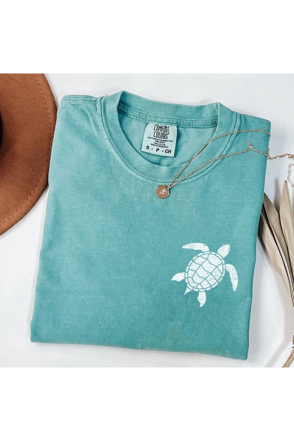 Vintage Sea Turtle Shirt Summer Tee For Women Trendy Oversized Shirt Beach T-Shirt Graphic Tee Summer Shirt Save The Turtle Tshirt Ocean Tee Unisex S-5XL Hot Trending Shirt, Vintage Birthday Gift