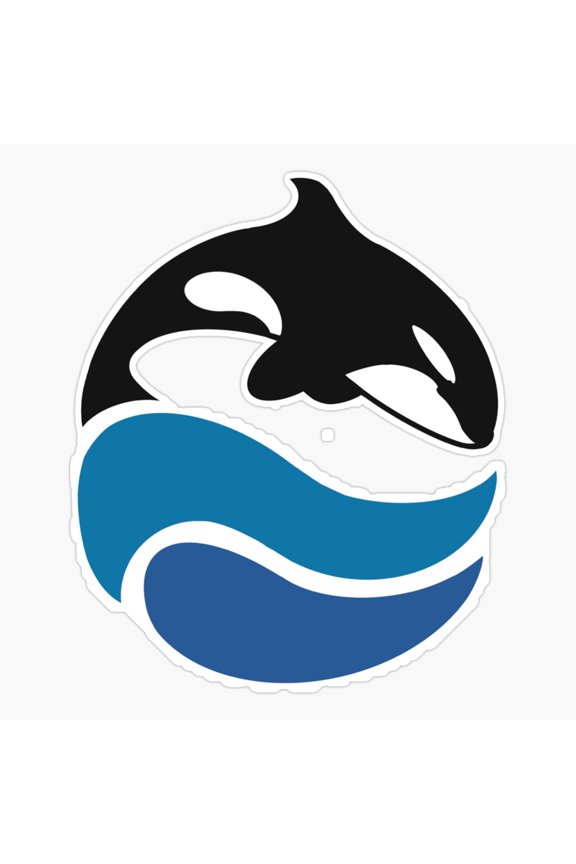 Vintage SeaWorld Logo Ocean Sticker