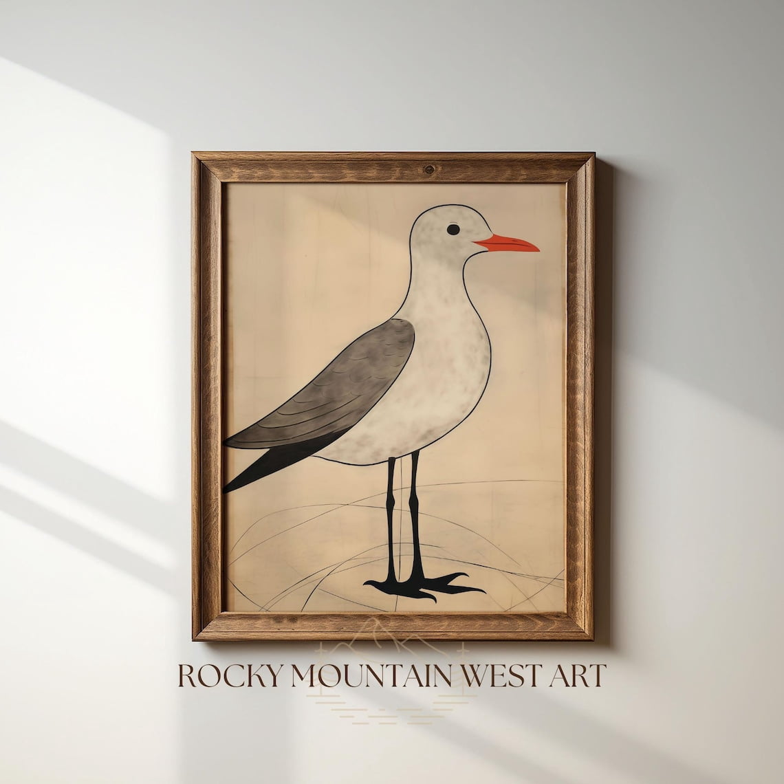 Vintage Seagull Print Seagull Wall Art Seagull Print Bird Wall Art Cute ...