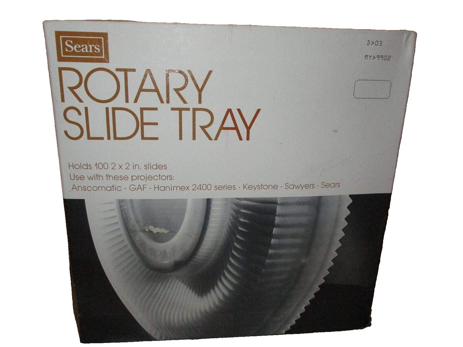 Vintage Sears Rotary Slide Tray Holds 100 2" x 2" Slides 39902