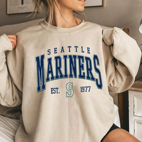 Vintage Seattle Baseball Sweatshirt: Unisex Retro Sports Fan Sweater