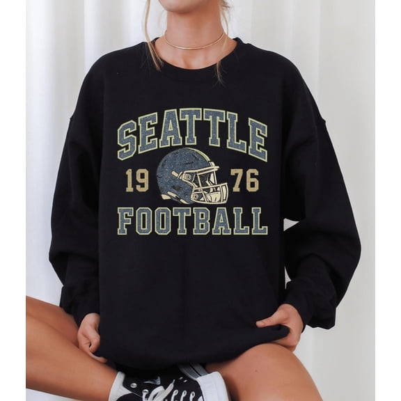 Vintage Seattle Football Sweatshirt, Distressed Retro Seattle Fan Tee, Classic Game Day Sweatshirt, Collegiate Style Sports Top Tshirt All Size S-5XL