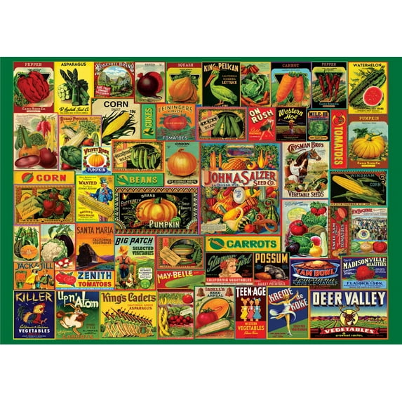 Vintage Seed Packets 1000 Piece Jigsaw Puzzle (Other)
